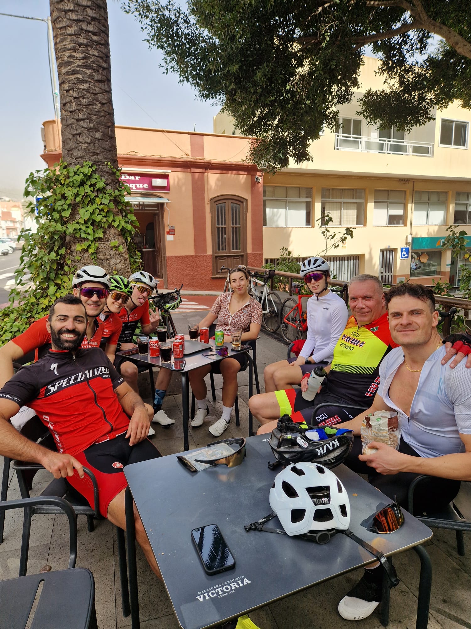 Gruppo ciclisti MG Sport Performance alle Canarie